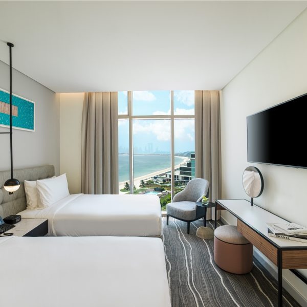 Two Bedroom Suite with Kitchen, Balcony, Sofa Bed & Palm Sea View